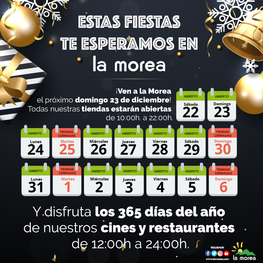 Estas navidades te esperamos en La Morea